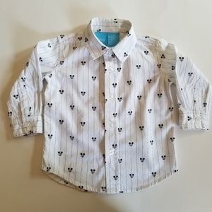 Disney Mickey Button Down (ADORABLE)